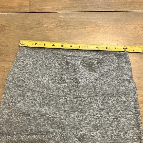 Alo Yoga Sheila Alosoft Gray Tan Womens Medium High-Rise Workout Gym Leggings - Picture 6 of 9